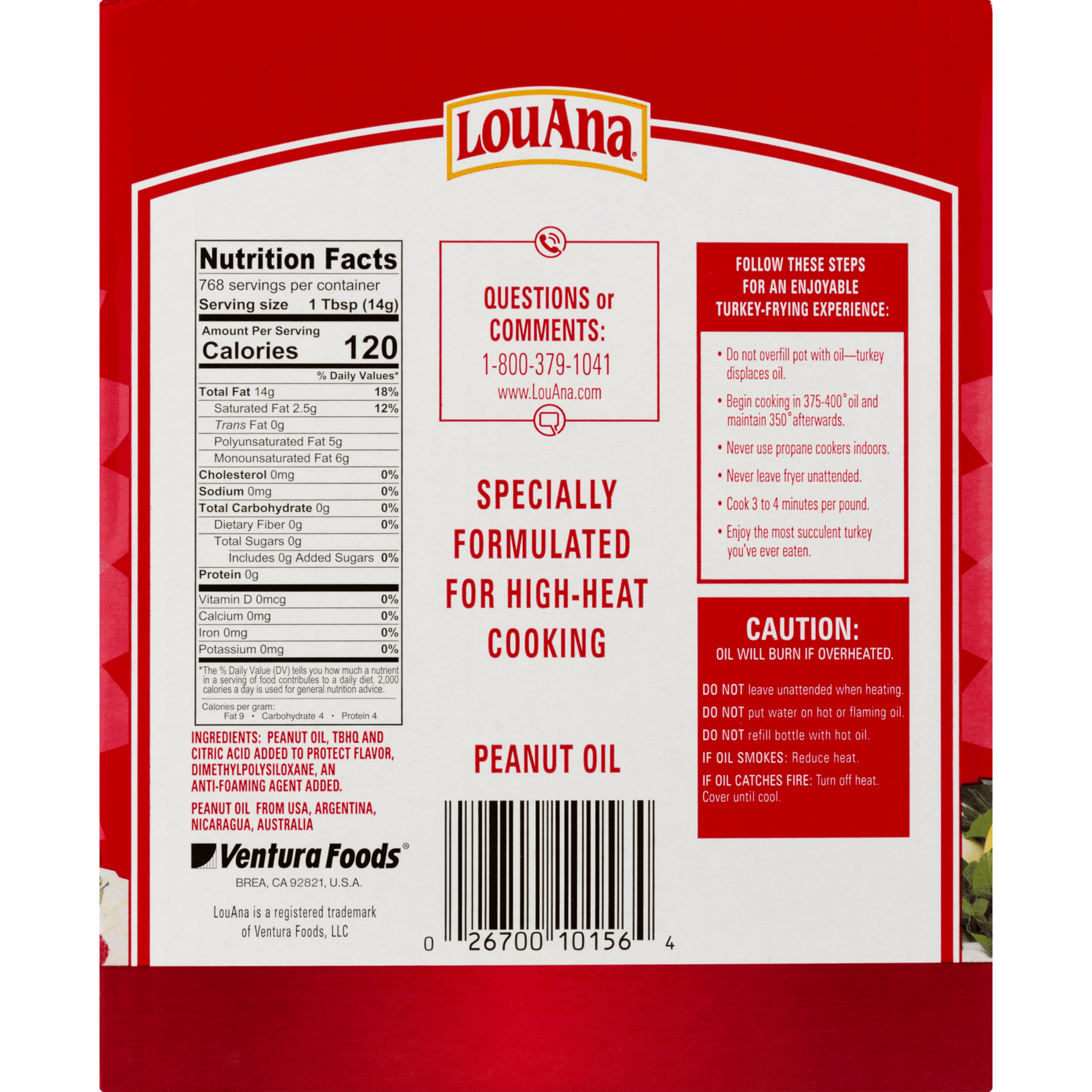 LouAna Peanut Oil, 3 Gallon