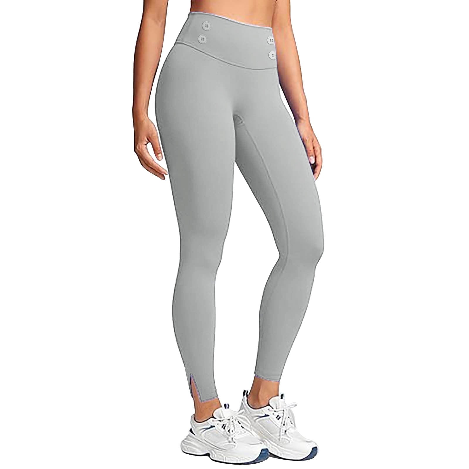 Kvture Women's High Waisted Fleece Lined Leggings Winter Plush Warm Leggings with Pockets Solid Color Tummy Control Yoga Pants Outdoor Tights Black XL