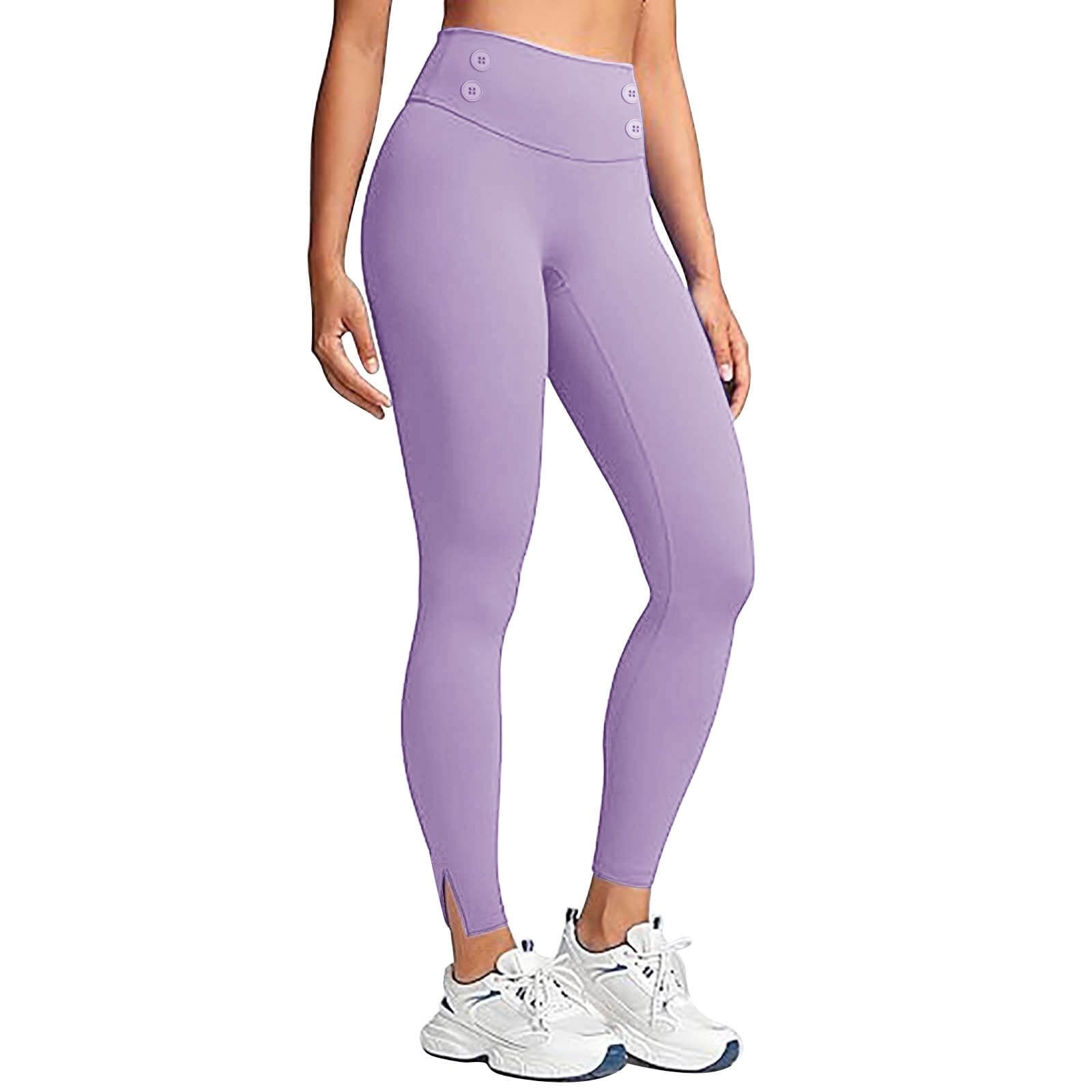 Kvture Women's High Waisted Fleece Lined Leggings Winter Plush Warm Leggings with Pockets Solid Color Tummy Control Yoga Pants Outdoor Tights Black XL