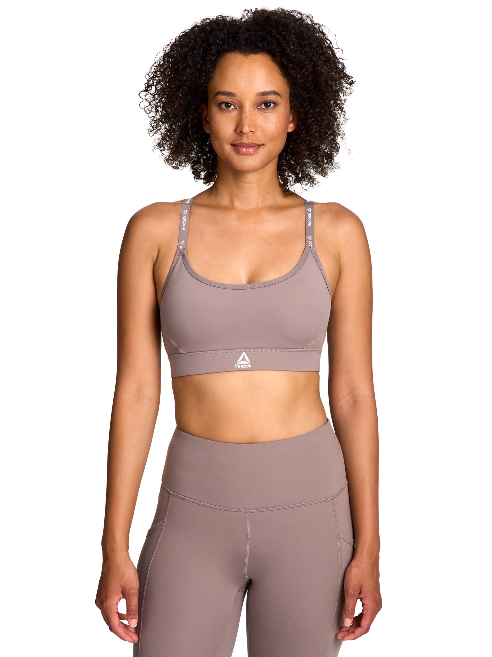 Reebok Women's and Women's Plus Low Impact Favorite Bra with Removable Cups, Sizes XS-4X