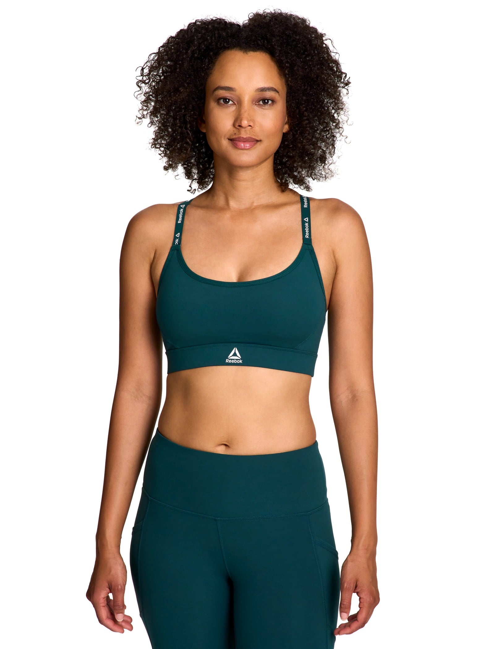 Reebok Women's and Women's Plus Low Impact Favorite Bra with Removable Cups, Sizes XS-4X