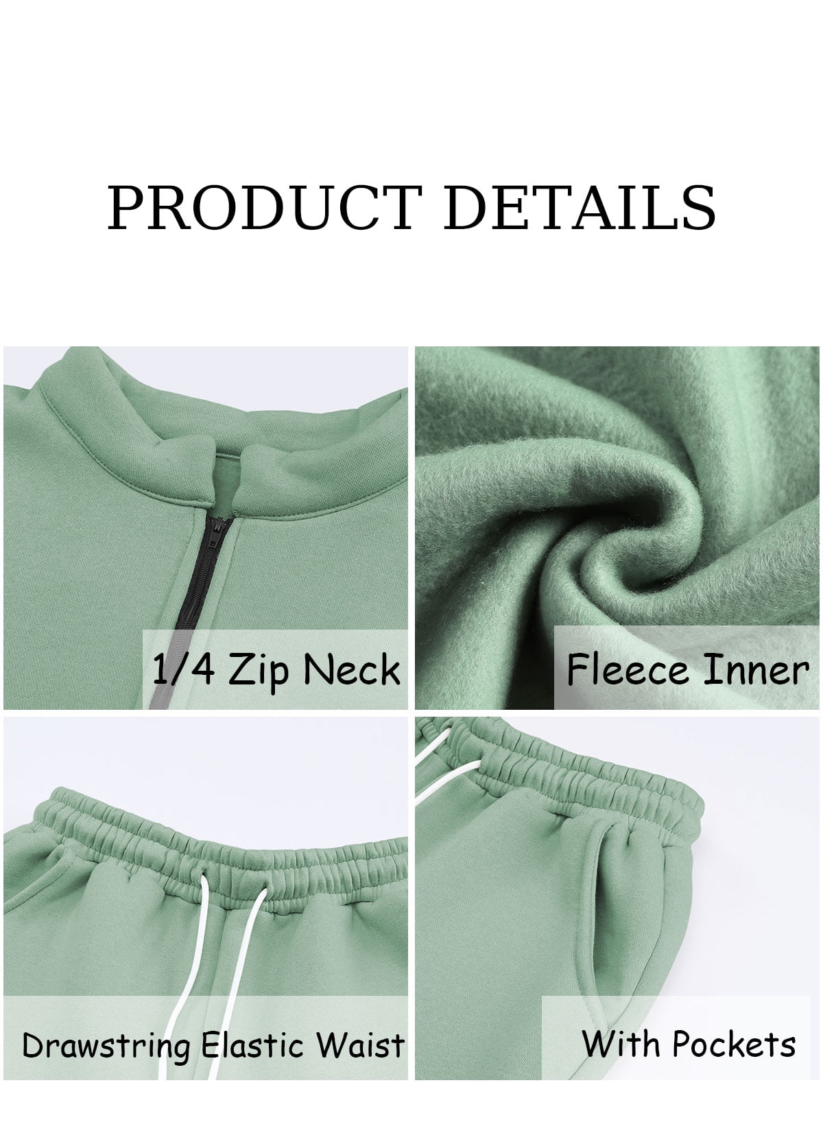 SHEWIN Women's Sweatsuits Fleece Lined Jogger Set Lounge Sets Long Sleeve Sweatshirt Long Sweatpants Two Piece Outfit Tracksuit Pullover Sets Blue XL