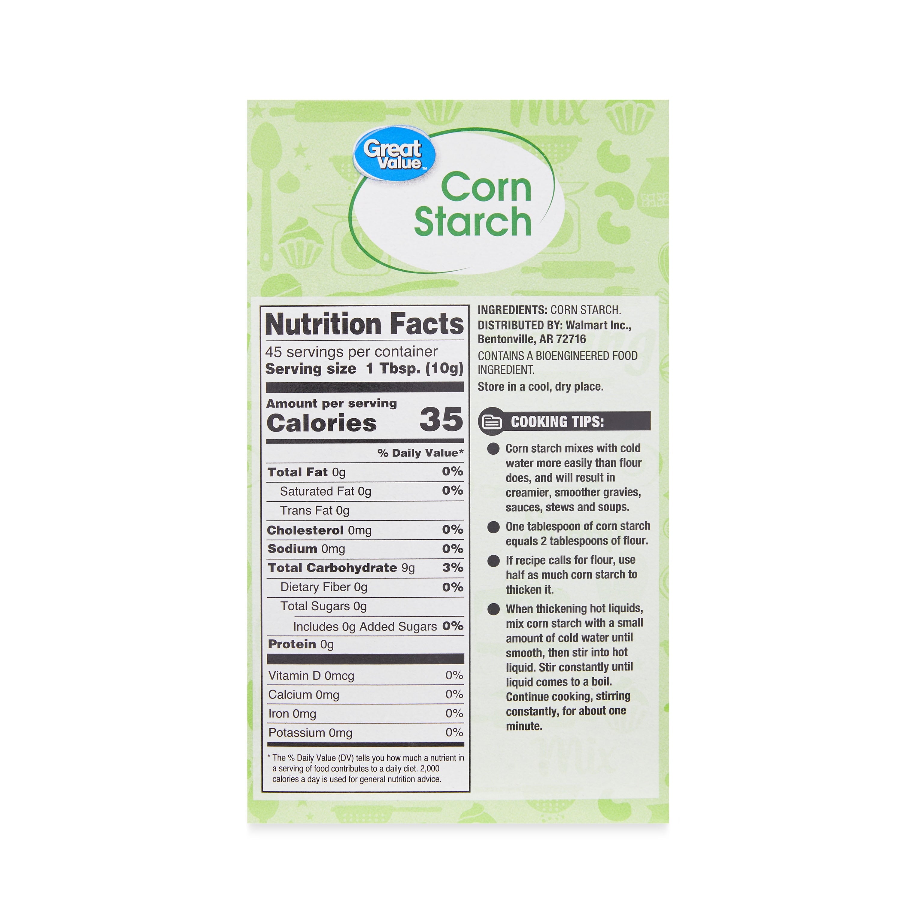 Great Value Corn Starch, 16 oz